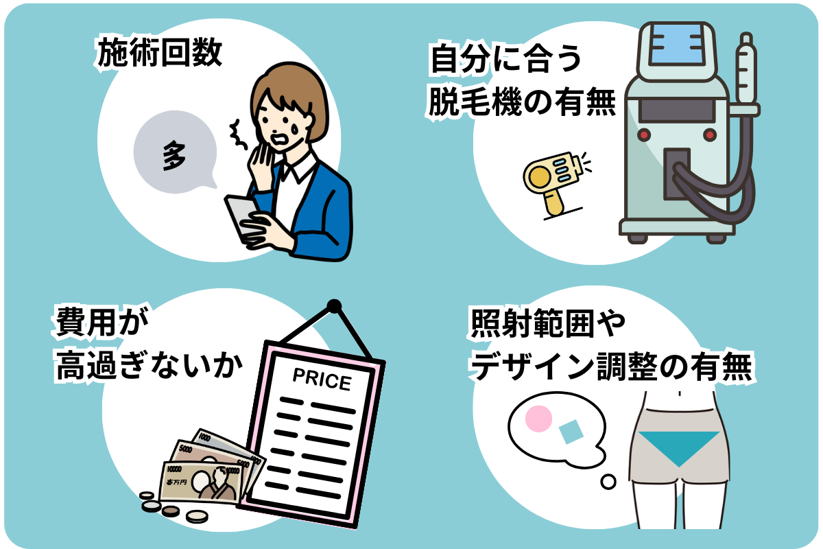 VIO医療脱毛クリニックの選び方